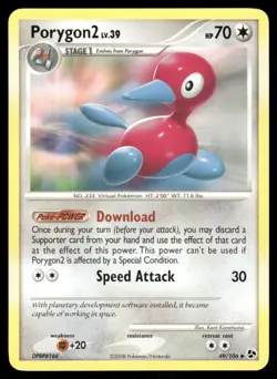 2008 Pokemon Porygon2 Uncommon Great Encounters 49/106 DMG - Image 1