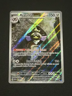 Aegislash 210/182 Illustration Rare Paradox Rift Scarlet Violet TCG Pokemon - Image 1