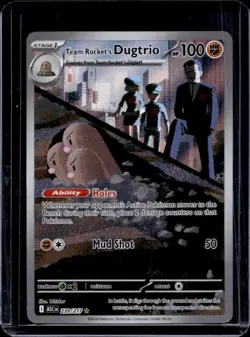 2026 Pokemon Ascended Heroes Team Rocket's Dugtrio Illustration Rare #239/217 - Image 1