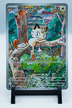 2025 POKEMON PFL EN-PHANTASMAL FLAMES ILLUSTRATION RARE #106 MEOWTH 106/094 - Image 5