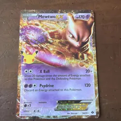 🔥Pokemon Sword & Shield Celebrations Mewtwo EX 54/99 Classic Collection🔥 - Image 1