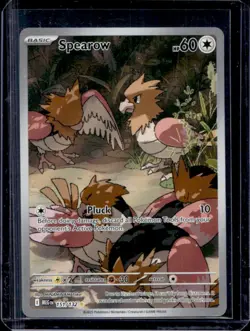 2025 Pokemon Mega Evolution Spearow Illustration Rare #151/132 - Image 1