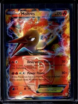 2013 Pokemon Black & White Plasma Storm Moltres Holo #14/135 - Image 1