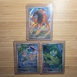 Pokemon Chaos Rising Illustration rare Lot!! Froakie Frogadier Tauros - Image 1