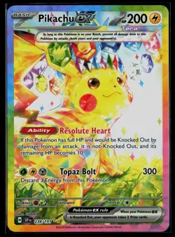 Pikachu ex 238/191 Surging Sparks Special Illustration Rare Pokemon - Image 1