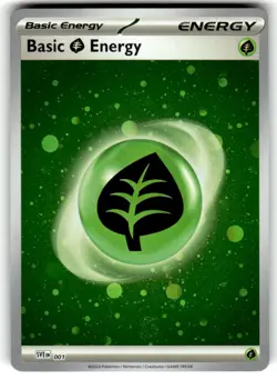 Basic Grass Energy (Cosmos Holo) 001 Holo SVE: ScarletViolet Energies Pokemon NM - Image 1