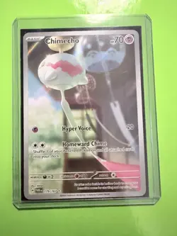 Chimecho 179/167 Twilight Masquerade Pokemon TCG Illustration Rare (IR) NM+ - Image 1