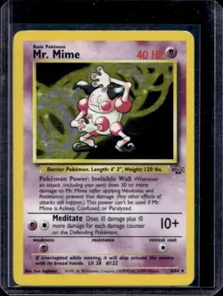 1999 Pokemon Jungle Mr. Mime Holo #6/64 - Image 1