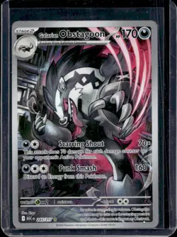 2026 Pokemon Ascended Heroes Galarian Obstagoon Illustration Rare #245/217 - Image 1