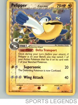 2006 pokemon Crystal Guardians rare Pelipper 26/100 - Image 1