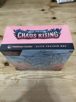 Pokemon TCG Mega Evolution Chaos Rising Pokemon Center Etb Sealed - Image 2