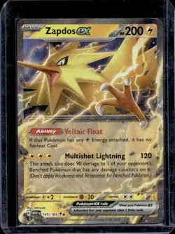 2023 Pokemon SV 151 Zapdos ex #145/165 - Image 1