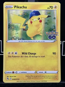 Pokemon Pikachu 028/078 Pokemon GO Promo Holo NM - Image 3