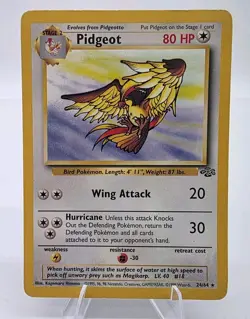 Pokemon Jungle Pidgeot Non-Holo 24/64 VG Has Wear - Image 1