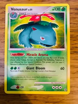 MP! Venusaur (20/132) D&P Secret Wonders Non Holo Regular Pokemon Card! - Image 1