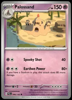 Palossand 096/193 Paldea Evolved Uncommon NM Pokemon 2023 - Image 1