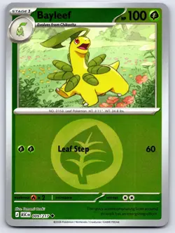 BAYLEEF 009/217 ENERGY REVERSE HOLO ME: ASCENDED HEROES POKEMON NM - Image 1