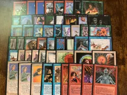 Ice Age Miscut Lot MTG 52 Cards Counterspell Pyroblast Portent Disenchant - Image 1