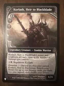 Korlash, Heir to Blackblade : MTG / Future Sight The List #87/180 / NM - Image 1