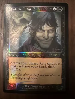 Diabolic Tutor : MTG *FOIL Open House Promo* NM - Image 1