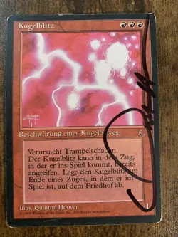 Ball Lightning Signed Quinton Hoover German MTG FBB - Image 1