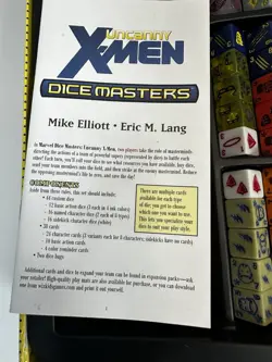 Marvel Uncanny X-Men Dice Masters Collector's Box +Loads Of Extra Cards and Dice - Image 4