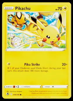 Pikachu - Common Miscellaneous Cards & Products 049/195 LP - Image 1