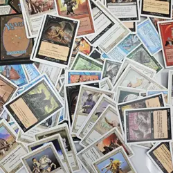 200 Magic the Gathering Vintage White Border Common Card Lot Bundle - Image 1