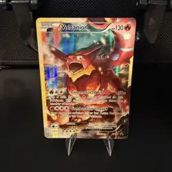 Pokemon Volcanion XY185 Full Art Promo Holo Basic Card 130 HP Combustion Impact - Image 1