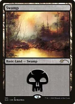 Swamp 105 - Near Mint MTG Secret Lair - Image 1