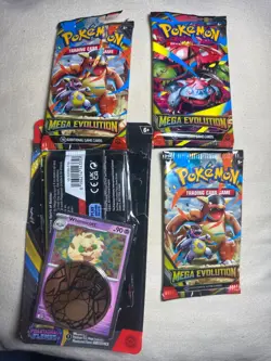 pokemon cards booster packs mega evolution and phanstamal flames whimiscott - Image 1