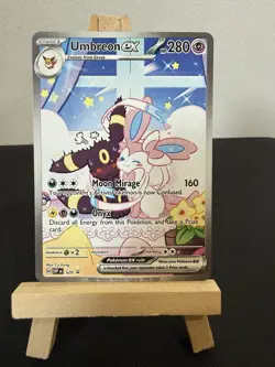Umbreon & Sylveon Ex Pokemon Card TCG Display - Image 1