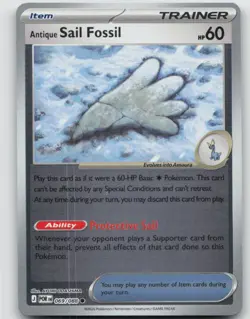 Antique Sail Fossil Common from ME03: Perfect Order, card number 069/088 in NM c - Image 1