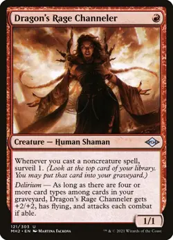 MTG - Dragon's Rage Channeler - Modern Horizons 2 - X1 - (NM) - #E4236 - Image 1