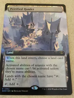 Petrified Hamlet - Foil (Extended Art) Secrets of Strixhaven - Mtg - Image 1