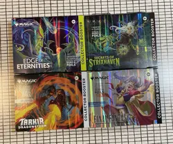 MTG Final Fantasy, SOS, Tarkir DS, EOE, Collector Booster Packs Sealed - Image 1
