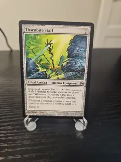 1x Thornbite Staff Uncommon NM/M Morningtide Artifact Magic The Gathering Mtg - Image 1