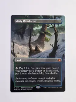 Misty Rainforest Borderless 0111 MTG SPG Special Guests Mythic NM - Image 1