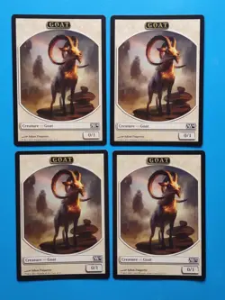 MTG 4x Goat Token x4 NM Core Set 2013 2014 Magic Playset White - Image 1