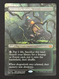 1x MTG Verdant Catacombs (Borderless) - Special Guests (SPG) (TDM) #113 - Magic - Image 1