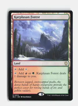 Karplusan Forest 314 Commander: Bloomburrow MTG NM - Image 1