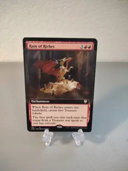 MTG Rain Of Riches Extended Art NM Commander Streets Of New Capenna - Image 1