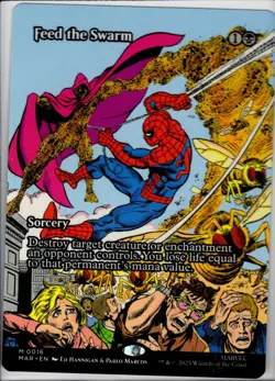 2025 Spider-Man Marvel Feed the Swarm #0016 Marvel Comics Art Treatment (Spider- - Image 1