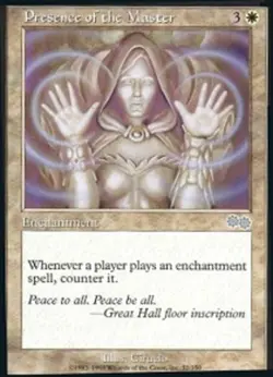 1 x Presence of the Master - Urza's Saga - Moderate Play - MTG - Image 1