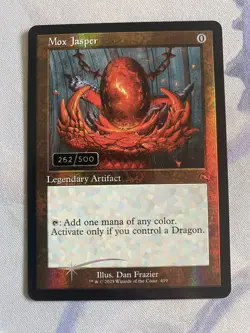 Mtg- Mox Jasper (Retro Frame) - Serialized Foil 262 - NM - Image 1