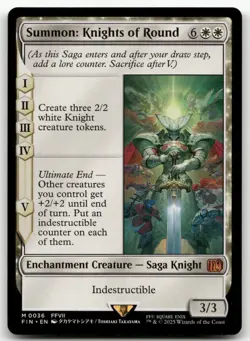 Summon: Knights of Round #36 (NM) Final Fantasy FIN Magic MTG - Image 1