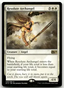 Resolute Archangel #28 (LP) Magic 2015 M15 Magic MTG - Image 1