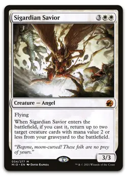 Sigardian Savior #34 (NM) Midnight Hunt MID Magic MTG - Image 1