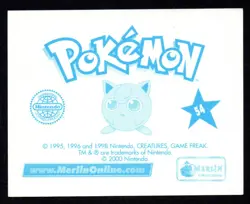 CROMO / STICKER #54 POKEMON SERIE 2 COLECCION MERLIN 2000 (ALBUM AZUL) - Image 2