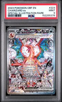 CHARIZARD EX 223/197 PSA 9 SPECIAL ILLUSTRATION RARE POKEMON ENGLISH - Image 1